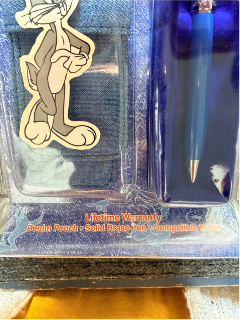 Vintage Looney Tunes Blues Bugs Bunny Solid Brass Character Pen NOS Sealed